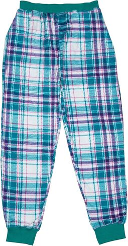North 15 Girl's Super Cozy Plaid Mink Fleece Pajama Bottom with Waist & Bottom Rib (7-14) in Saudi Arabia