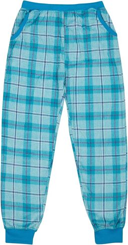 North 15 Girl's Super Cozy Plaid Mink Fleece Pajama Bottom with Waist & Bottom Rib (7-14) in Saudi Arabia