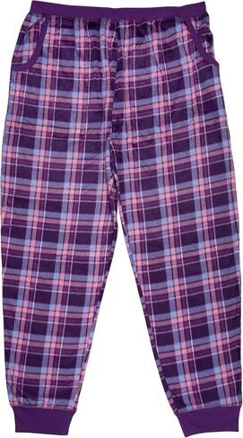 North 15 Girl's Super Cozy Plaid Mink Fleece Pajama Bottom with Waist & Bottom Rib (7-14) in Saudi Arabia