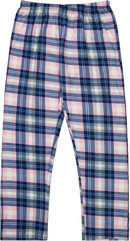 North 15 Girl's Super Cozy Plaid Mink Fleece Pajama Bottom with Waist & Bottom Rib (7-14) in Saudi Arabia