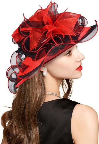 YIDINGCO Women Church Derby Hats Tea Party Bridal Dress Wedding Hat in Saudi Arabia