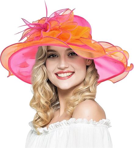 YIDINGCO Women Church Derby Hats Tea Party Bridal Dress Wedding Hat in Kuwait