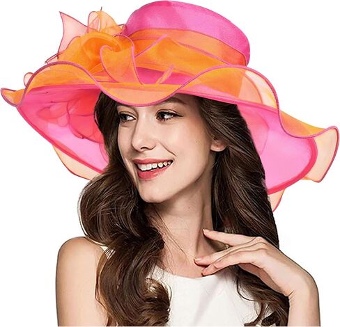 YIDINGCO Women Church Derby Hats Tea Party Bridal Dress Wedding Hat in Kuwait