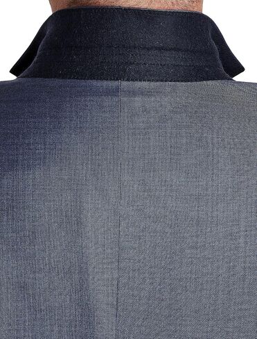Oak Hill by DXL Big and Tall Premium Jacket-Relaxer Supkskin Suit ، Navy in Kuwait