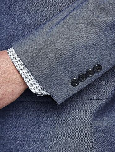 Oak Hill by DXL Big and Tall Premium Jacket-Relaxer Supkskin Suit ، Navy in Kuwait