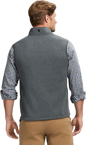 IZOD Men's Advantage Performance Full Zip Sweater Fleece Vest in Saudi Arabia