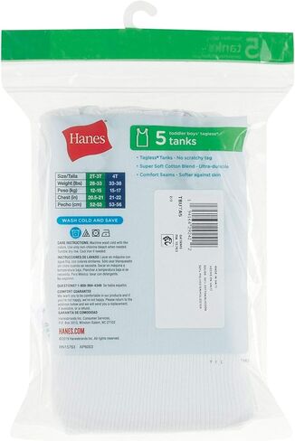 Hanes Toddler Boys Tank 5-Pack in Saudi Arabia