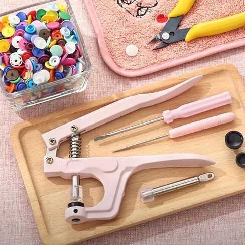 NXTOV Snap Pliers for Crafts Clothing, Hand-held Pliers Tool for KAM Snap Plastic, Snap Button Fastener Press Attacher Punch for T3 T5 T8 Snaps in Saudi Arabia