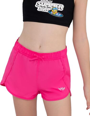 Angel season Girls Board Shorts UPF 50+ Quick Dry Swimsuit Shorts Kids Breathable Bathing Suit Shorts Size 7-14 in Saudi Arabia