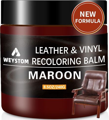 بلسم إعادة تلوين الجلد - مجموعة إصلاح الجلد البني المتوسط ​​للأثاث، وصبغ الجلد، وإعادة تلوين، وتجديد، وإصلاح واستعادة الجلود القديمة والباهتة والمتشققة والمتقشرة والمتقشرة in Kuwait