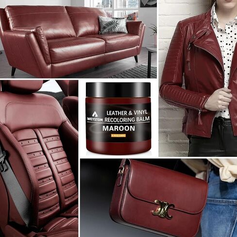 بلسم إعادة تلوين الجلد - مجموعة إصلاح الجلد البني المتوسط ​​للأثاث، وصبغ الجلد، وإعادة تلوين، وتجديد، وإصلاح واستعادة الجلود القديمة والباهتة والمتشققة والمتقشرة والمتقشرة in Kuwait