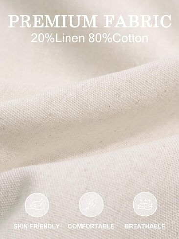 PLEPAN Mens Linen Pants Elastic Waist Drawstring Casual Linen Dress Pants Summer Beach Lightweight Trousers in Saudi Arabia