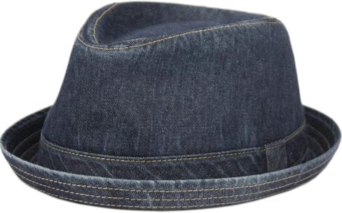 Men's Casual Vintage Style Washed Cotton Fedora Hat (US, Alpha, Large, X-Large, TAN) in Kuwait