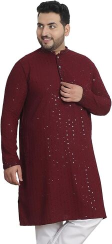 Sojanya Plus (منذ عام 1958) للرجال القطن المطرز Long Kurta in Saudi Arabia