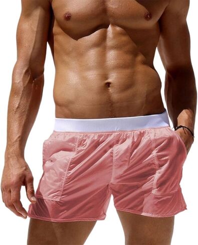 PetPhindU Men's Swim Trunks Board Shorts Summer Quick Dry Swimsuits Unlined Transparent Bathing Suit in Saudi Arabia