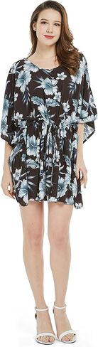 Couple Matching Hawaiian Luau Aloha Shirt Poncho Dress in Rafelsia Patterns 2 Colors in Saudi Arabia