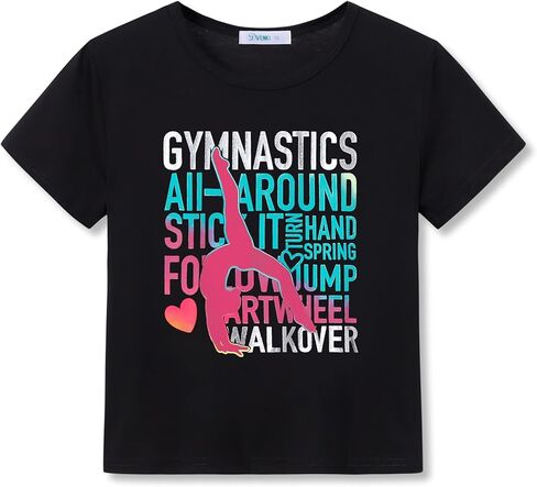 الفتيات قصيرة الأكمام تي شيرت قمم الصيف للأطفال جميل الوجه الوجه crewneck المحملات الحجم 6-18 in Kuwait