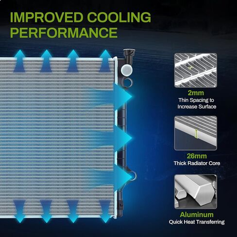 AUTOSAVER88 Radiator Compatible with 2005 2006 2007 2008 2009 2010-2015 Tacoma 2.7L 4.0L V6 2802 in Saudi Arabia