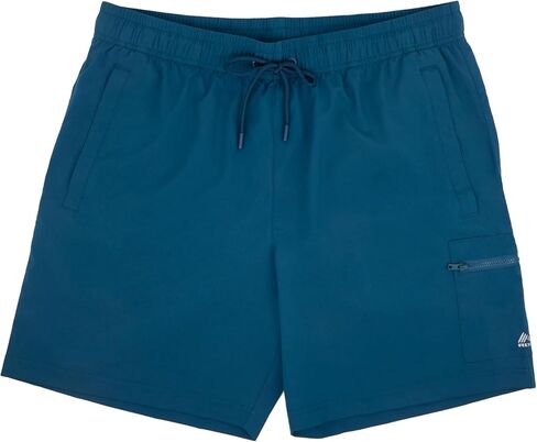 RBX Active Cargo-Style Workout Shorts for Men, Woven Gym Basketball Shorts with Drawstring Waistband, Zipper Pocket in Saudi Arabia