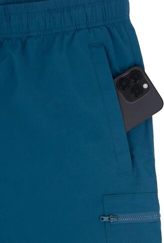 RBX Active Cargo-Style Workout Shorts for Men, Woven Gym Basketball Shorts with Drawstring Waistband, Zipper Pocket in Saudi Arabia