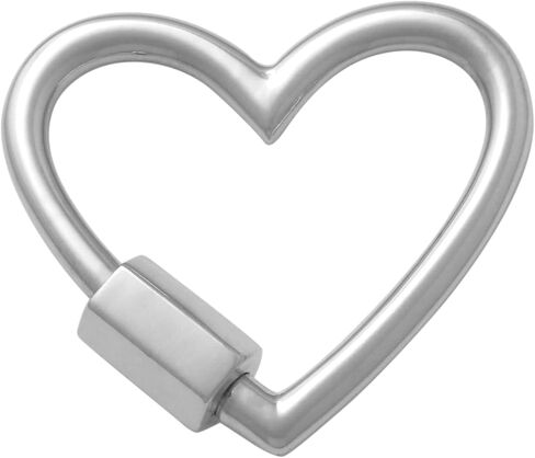 14K REAL Solid Gold Heart Enhancer Connector - Durable Chain Enhancer for Multiple Charms - Thick Link - 1 Piece - Pendant Extender in Kuwait