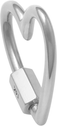 14K REAL Solid Gold Heart Enhancer Connector - Durable Chain Enhancer for Multiple Charms - Thick Link - 1 Piece - Pendant Extender in Kuwait