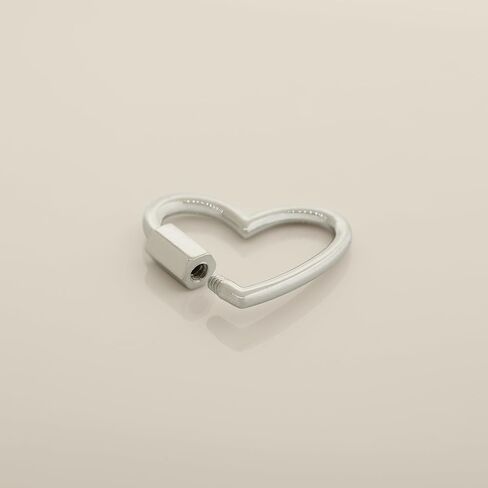 14K REAL Solid Gold Heart Enhancer Connector - Durable Chain Enhancer for Multiple Charms - Thick Link - 1 Piece - Pendant Extender in Kuwait