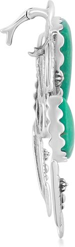 American West Jewelry Sterling Silver Women's Pendant Enhancer Choice of Gemstone Color Naja Design in Saudi Arabia