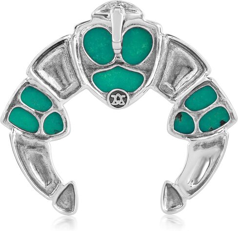 American West Jewelry Sterling Silver Women's Pendant Enhancer Choice of Gemstone Color Naja Design in Saudi Arabia