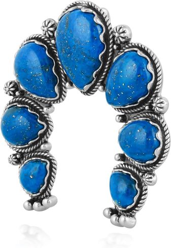 American West Jewelry Sterling Gemstone Large Naja Pendant Enhancer in Saudi Arabia