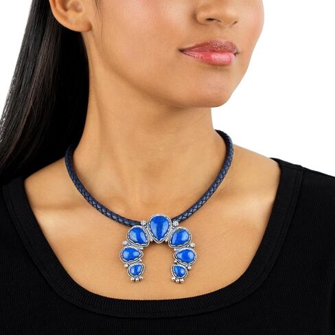 American West Jewelry Sterling Gemstone Large Naja Pendant Enhancer in Saudi Arabia