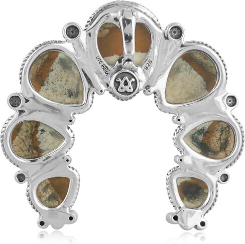 American West Jewelry Sterling Gemstone Large Naja Pendant Enhancer in Saudi Arabia