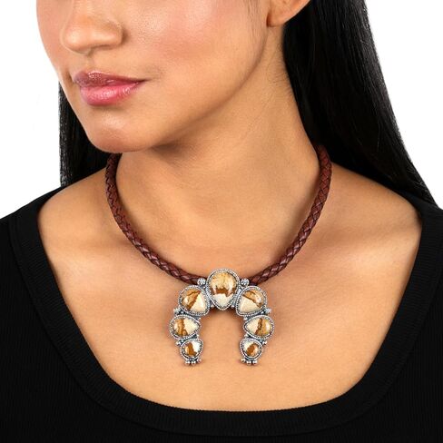 American West Jewelry Sterling Gemstone Large Naja Pendant Enhancer in Saudi Arabia