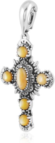 المجوهرات الغربية الأمريكية Gemstone Gemstone Sterling Silver Cross Enhancer in Saudi Arabia