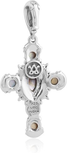 المجوهرات الغربية الأمريكية Gemstone Gemstone Sterling Silver Cross Enhancer in Saudi Arabia