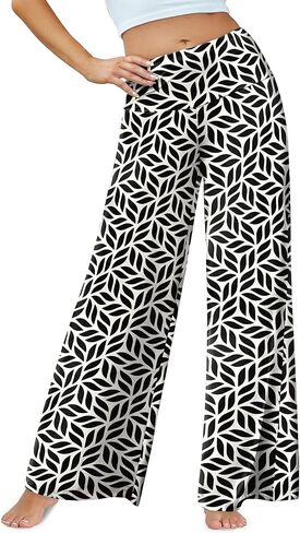 Arolina Women's Stretchy Wide Leg Palazzo Lounge Pants Casual Comfy High Waist Palazzo Pants in Saudi Arabia