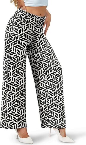 Arolina Women's Stretchy Wide Leg Palazzo Lounge Pants Casual Comfy High Waist Palazzo Pants in Saudi Arabia