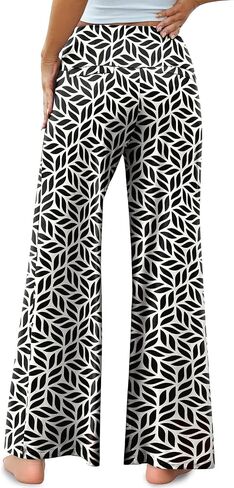 Arolina Women's Stretchy Wide Leg Palazzo Lounge Pants Casual Comfy High Waist Palazzo Pants in Saudi Arabia
