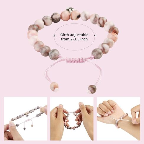 16th Birthday Gift for Girl – Handmade Beaded Bracelet with Heart Charm – Sweet 16 Bracelet Gift for Daughter, Niece, Granddaughter – Comes with Gift Card – Inspirational Bracelet in Saudi Arabia