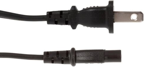 Universal AC Cord Replacement for PS5 Power Cord IEC320 C7 to NEMA 1-15P for PS4, Xbox Series X/S, LED LCD TV, Monitors, Sound Bars 18 AWG 2 Prong Connector-Lifetime Wty (3 ft) in Kuwait