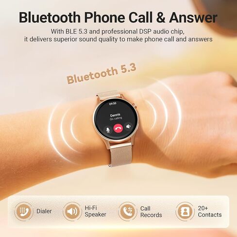 Fitpolo Smart Watch for Women ، 1.3 "AMOLED TOUCH SCREEDS TRACKER ، إجراء مكالمات/إجابة ، شاشة SPO2 معدل ضربات القلب ، IP68 مقاوم للماء ، تتبع نشاط النوم الذكي للهواتف Android iPhone (الأرجواني) in Kuwait