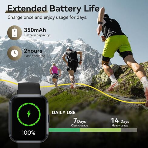 Smart Watches for Women Android & iPhone, Alexa Built-in, 1.8" Fitness Tracker with Answer/Make Calls, IP68 Waterproof Fitness Watch,Heart Rate, Sleep, SpO2 Monitor,Pedometer, Pink in Saudi Arabia