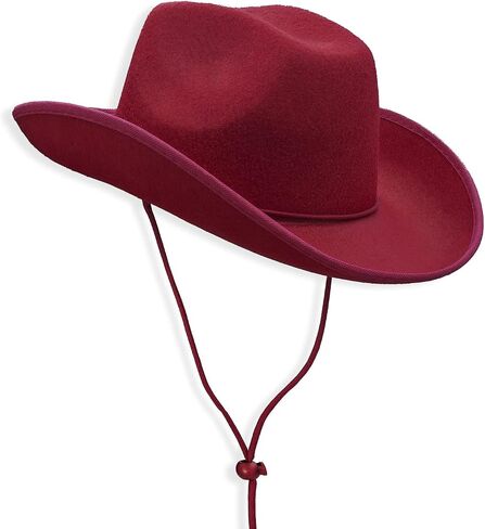 COLLECT PRESENT Plain Felt Cowboy & Cowgirl Hat for Men, Women, and Teens | Western Studded Cowboy Hat in Adult Sizes in Saudi Arabia