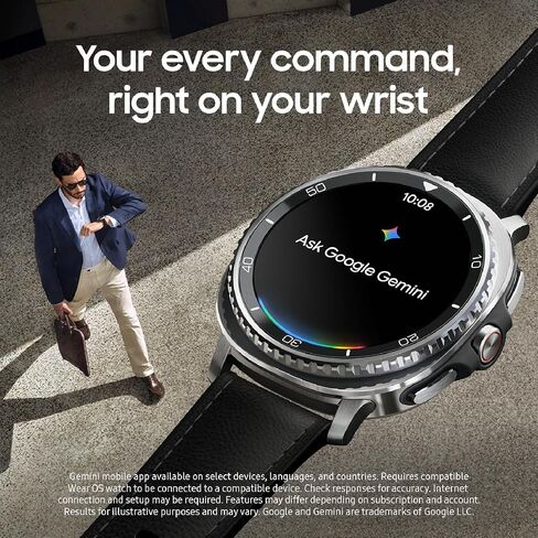 Samsung Galaxy Watch 8 Classic 46mm Bluetooth Smartwatch + Gift Card ، تصميم الوسائد ، الإطار الدوار ، زر سريع ، تدريب النوم ، مدرب الجري ، Black [الإصدار الأمريكي ، ضمان 2 سنة] in Saudi Arabia