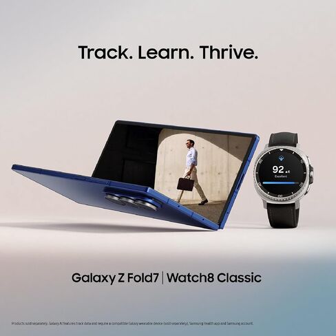 Samsung Galaxy Watch 8 Classic 46mm Bluetooth Smartwatch + Gift Card ، تصميم الوسائد ، الإطار الدوار ، زر سريع ، تدريب النوم ، مدرب الجري ، Black [الإصدار الأمريكي ، ضمان 2 سنة] in Saudi Arabia