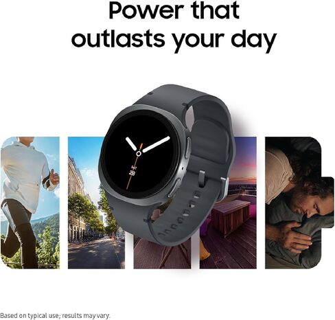 Samsung Galaxy Watch 8 (2025), Graphite, 40mm, Bluetooth Smartwatch | Cushion Design, Fitness Tracker, Sleep Coaching, Running Coach, Energy Score, Heart Rate Tracking [US Version, 2 Yr Warranty] in Kuwait