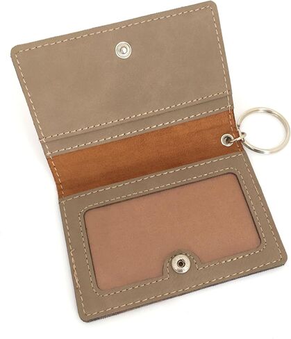 Monogram Keychain Wallet Wallet حامل فوكس جلد مخصص in Kuwait