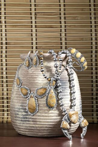 American West Jewelry Sterling Silver Women's Pendant Enhancer Choice of Gemstone Color Naja Design in Saudi Arabia