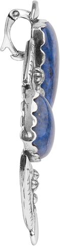 American West Jewelry Sterling Silver Women's Pendant Enhancer Choice of Gemstone Color Naja Design in Saudi Arabia