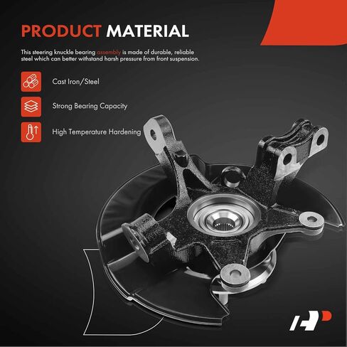 A-Premium Front Steering Knuckle & Wheel Bearing Hub Assembly Compatible with Honda Pilot 2003-2004 V6 3.5L, Right Passenger Side, Replace # 51211S3VA01, 45255S9VA00, 44600S0XA00 in Saudi Arabia